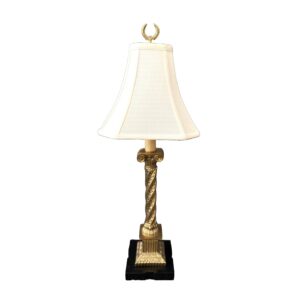 Solid Brass Twisted Column Table Lamp
