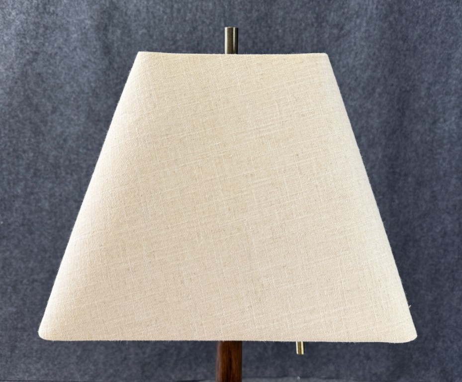 Brass & Solid Wood Floor Lamp with Shade Brass & Solid Wood Floor Lamp with Shade