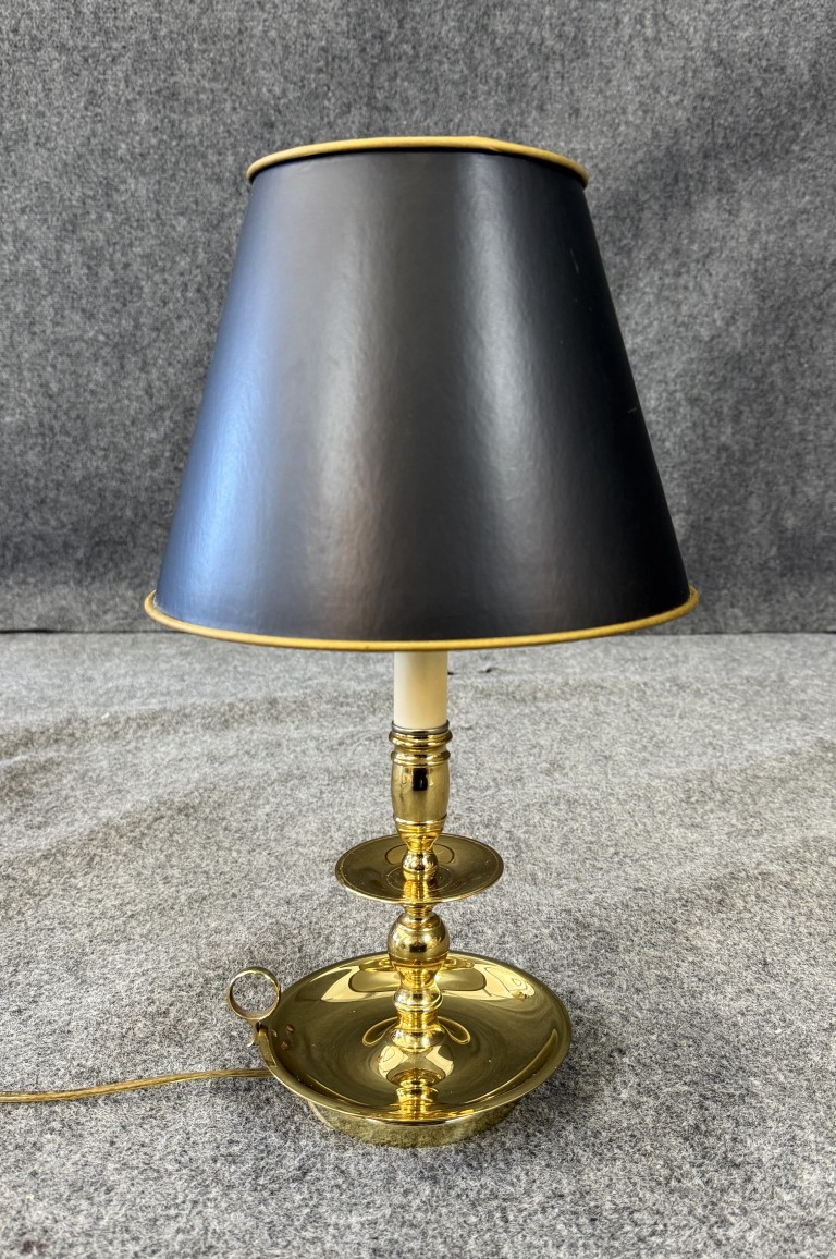 Baldwin Solid Brass Table Lamp & Shade Baldwin Solid Brass Table Lamp & Shade