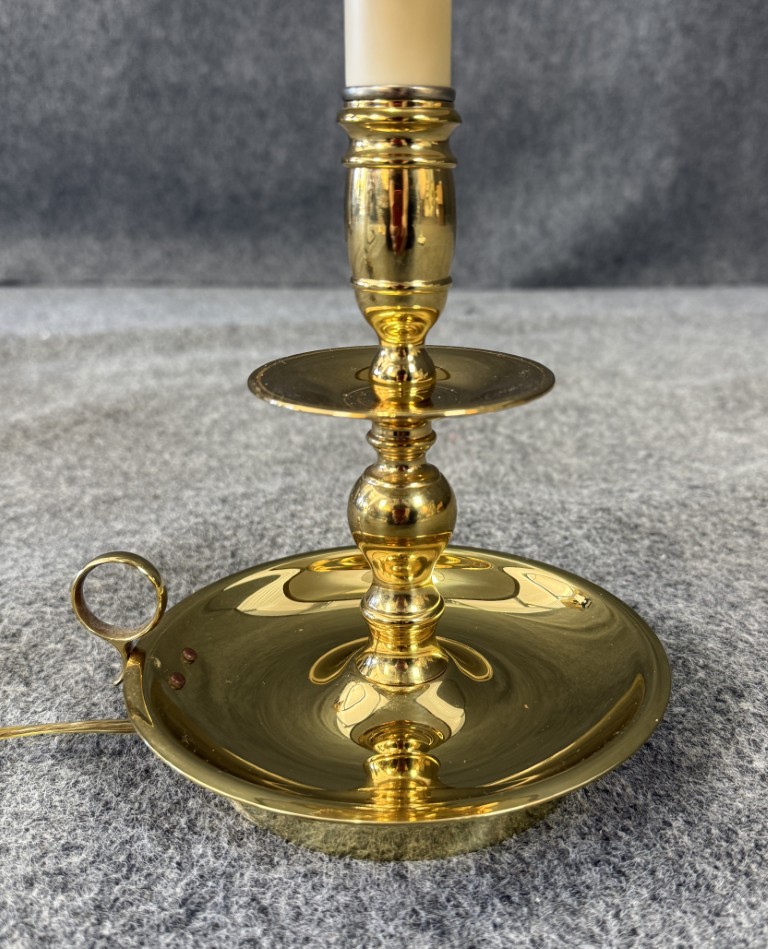 Baldwin Solid Brass Table Lamp & Shade Baldwin Solid Brass Table Lamp & Shade