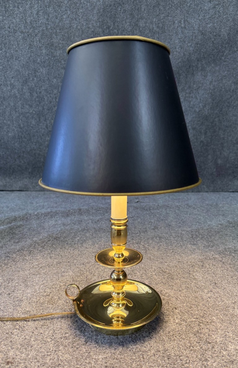 Baldwin Solid Brass Table Lamp & Shade Baldwin Solid Brass Table Lamp & Shade