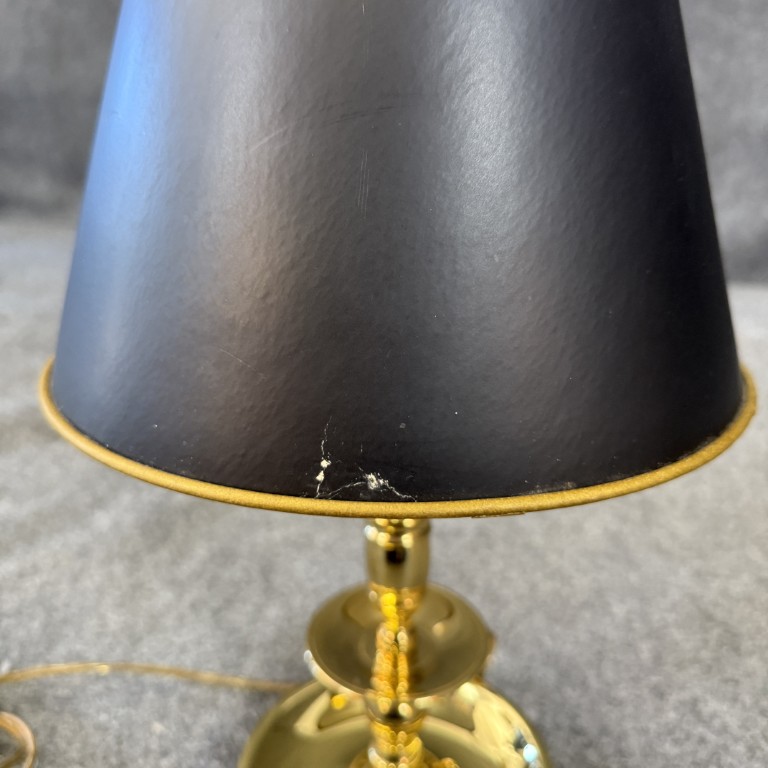 Baldwin Solid Brass Table Lamp & Shade Baldwin Solid Brass Table Lamp & Shade