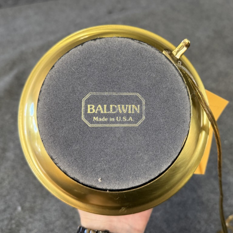 Baldwin Solid Brass Table Lamp & Shade Baldwin Solid Brass Table Lamp & Shade