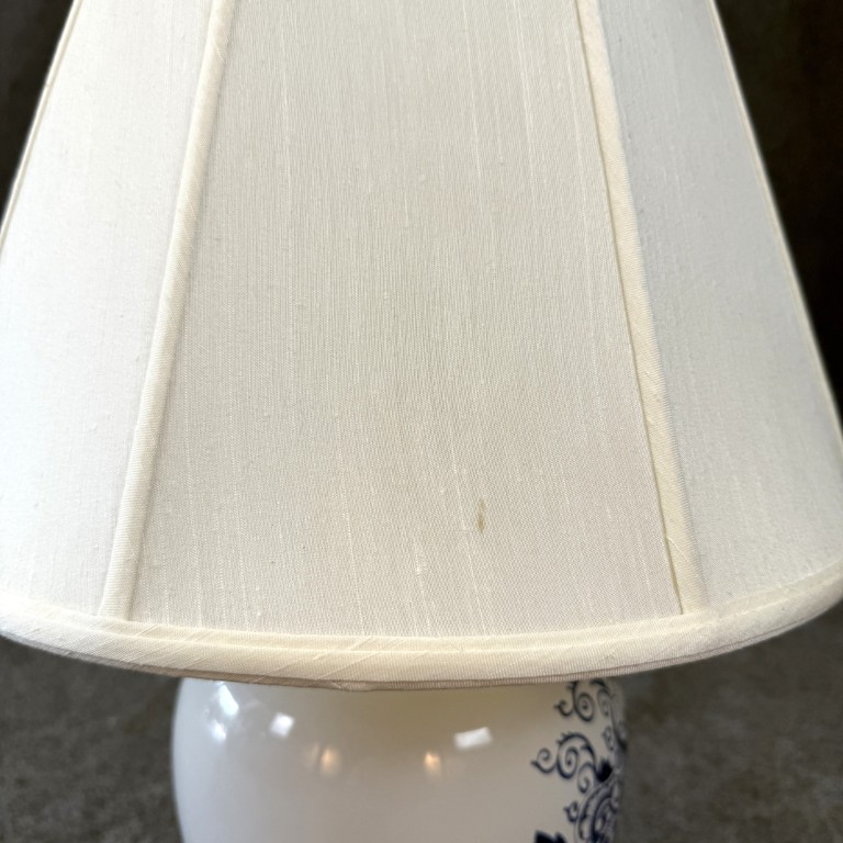 Carolina Blue & White Table Lamp & Shade Carolina Blue & White Table Lamp & Shade