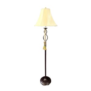 Contemporary Black Floor Lamp & Shade