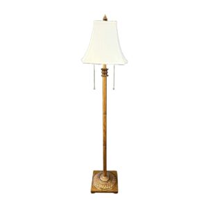 Antiqued Bronze Floor Lamp with Shade