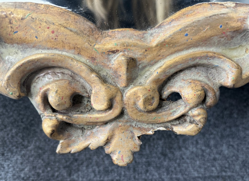 19th Century Gilt Floral Acanthus Wall Mirror 19th Century Gilt Floral Acanthus Wall Mirror