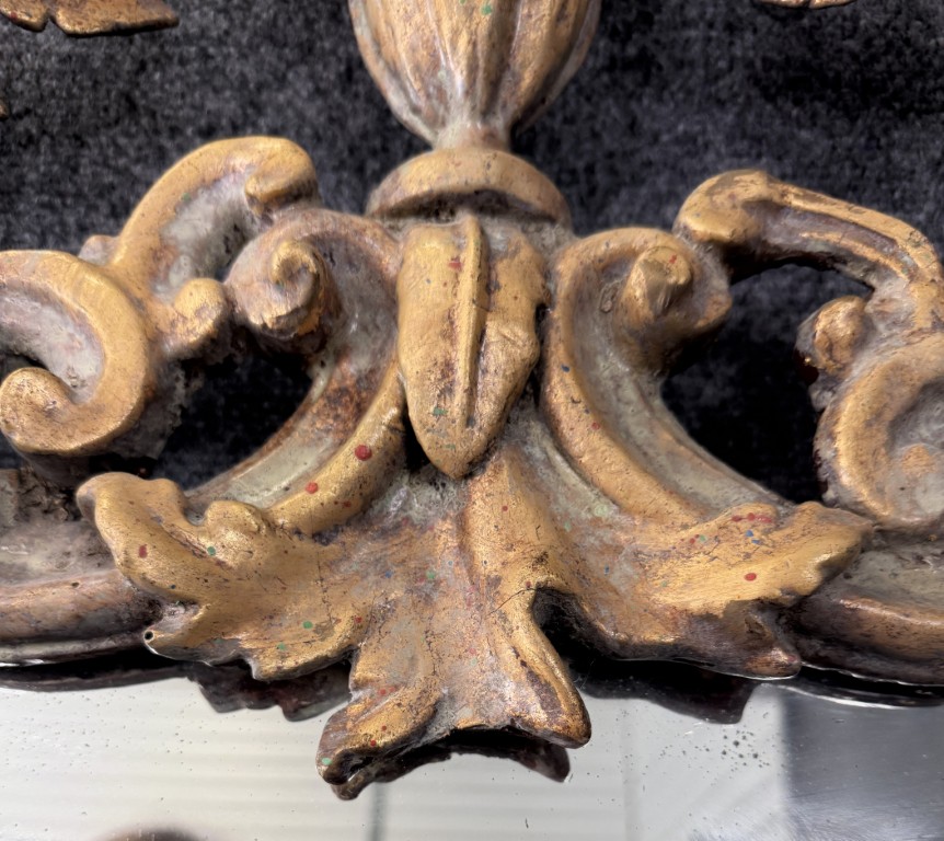 19th Century Gilt Floral Acanthus Wall Mirror 19th Century Gilt Floral Acanthus Wall Mirror