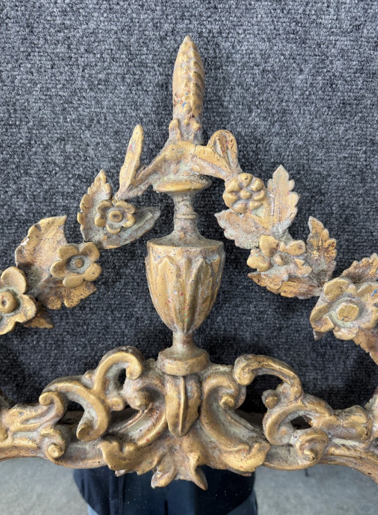 19th Century Gilt Floral Acanthus Wall Mirror 19th Century Gilt Floral Acanthus Wall Mirror