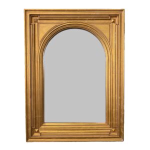 New Bettis Brooke Mirrors Arched Beveled Mirror in Gold Frame