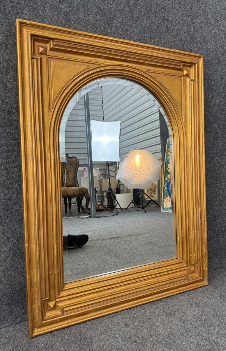 New Bettis Brooke Mirrors Arched Beveled Mirror in Gold Frame New Bettis Brooke Mirrors Arched Beveled Mirror in Gold Frame