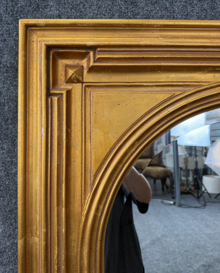 New Bettis Brooke Mirrors Arched Beveled Mirror in Gold Frame New Bettis Brooke Mirrors Arched Beveled Mirror in Gold Frame