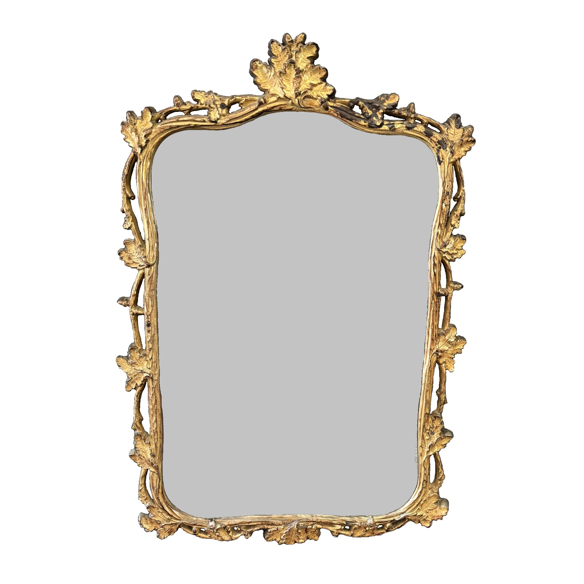 Turner 1960s Gilded Branch and Leaf Wall Mirror