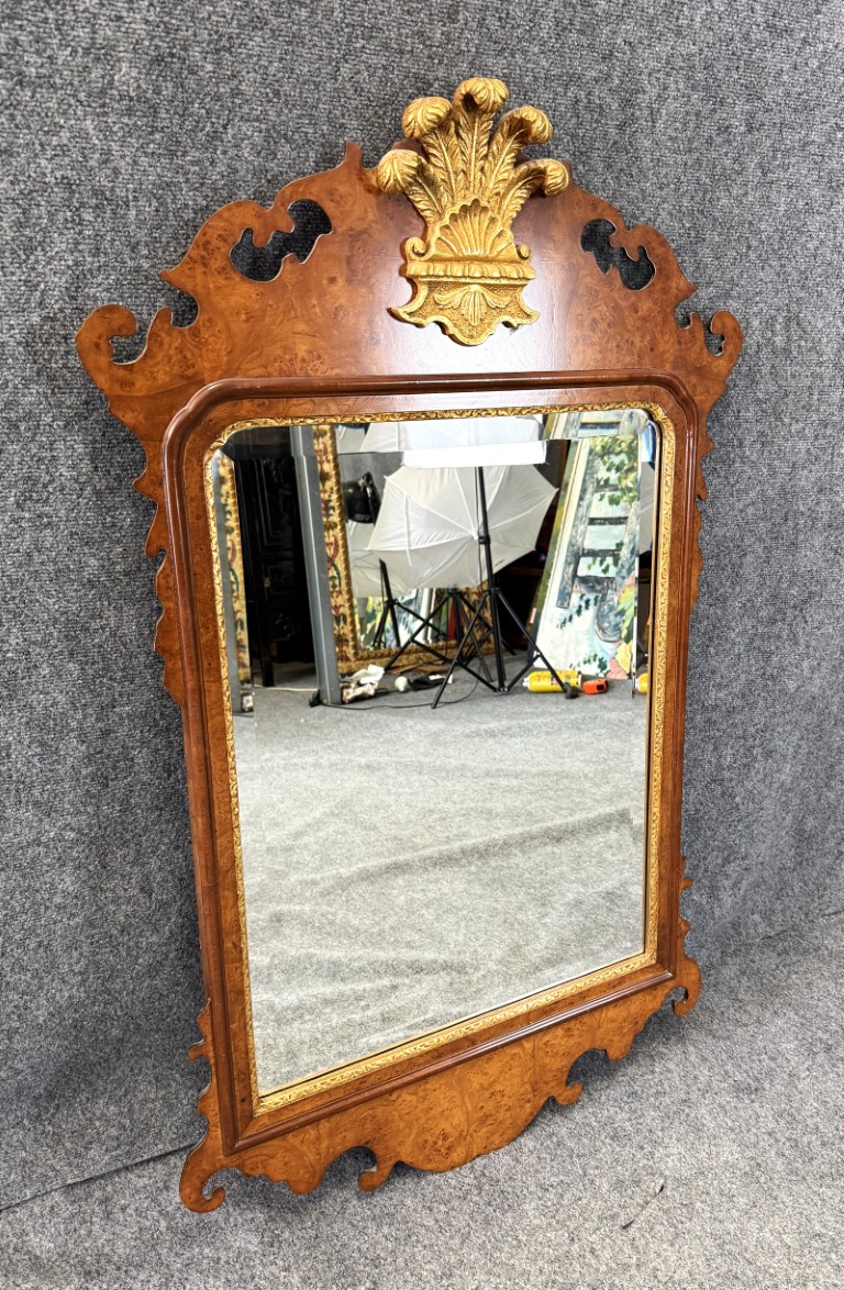 Friedman Brothers Colonial Williamsburg Burled Wall Mirror Friedman Brothers Colonial Williamsburg Burled Wall Mirror