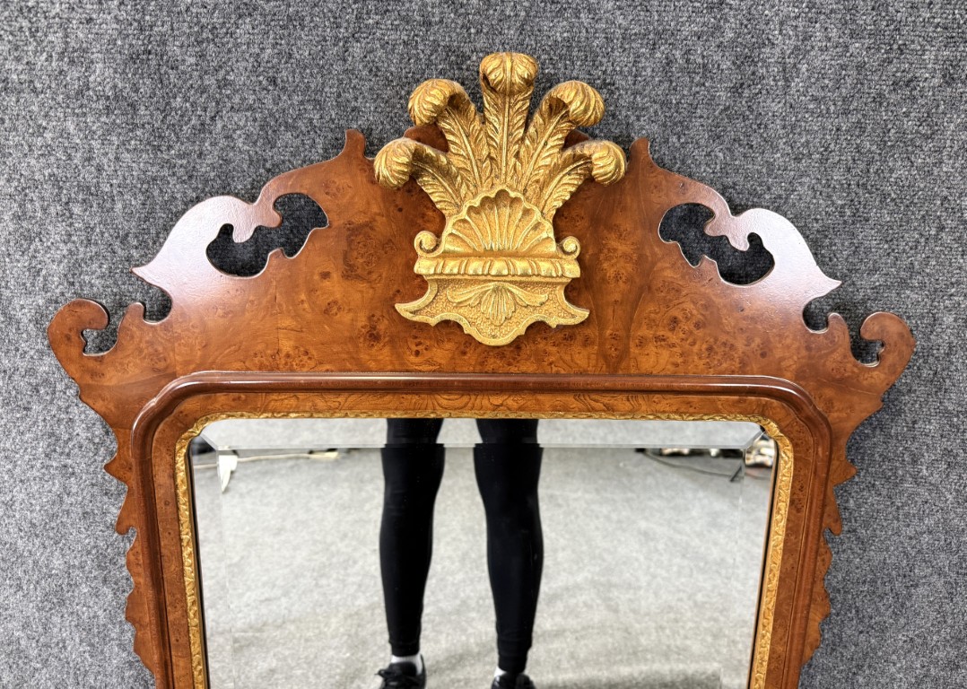 Friedman Brothers Colonial Williamsburg Burled Wall Mirror Friedman Brothers Colonial Williamsburg Burled Wall Mirror