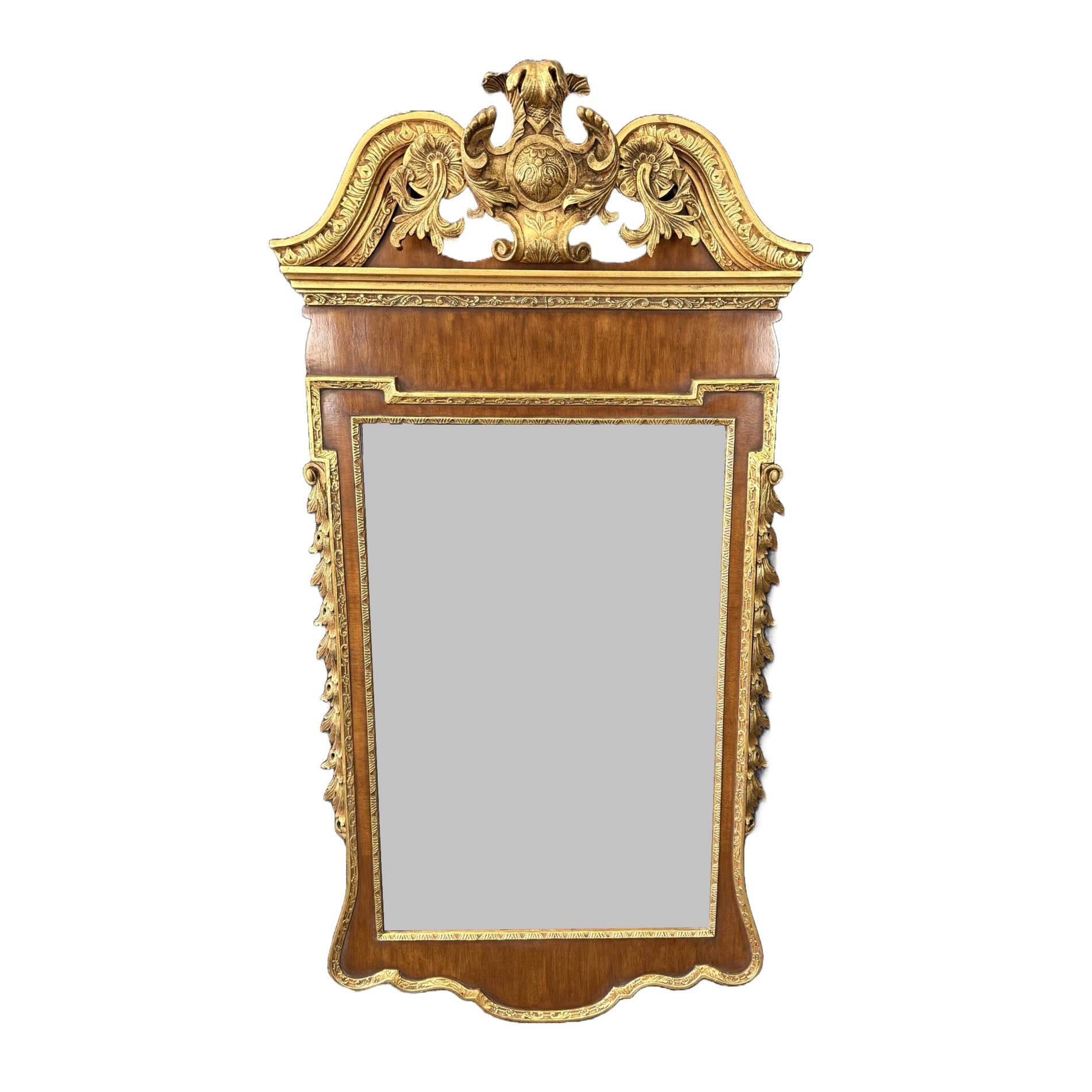 Friedman Brothers Colonial Williamsburg Walnut & Gold Gilt Mirror