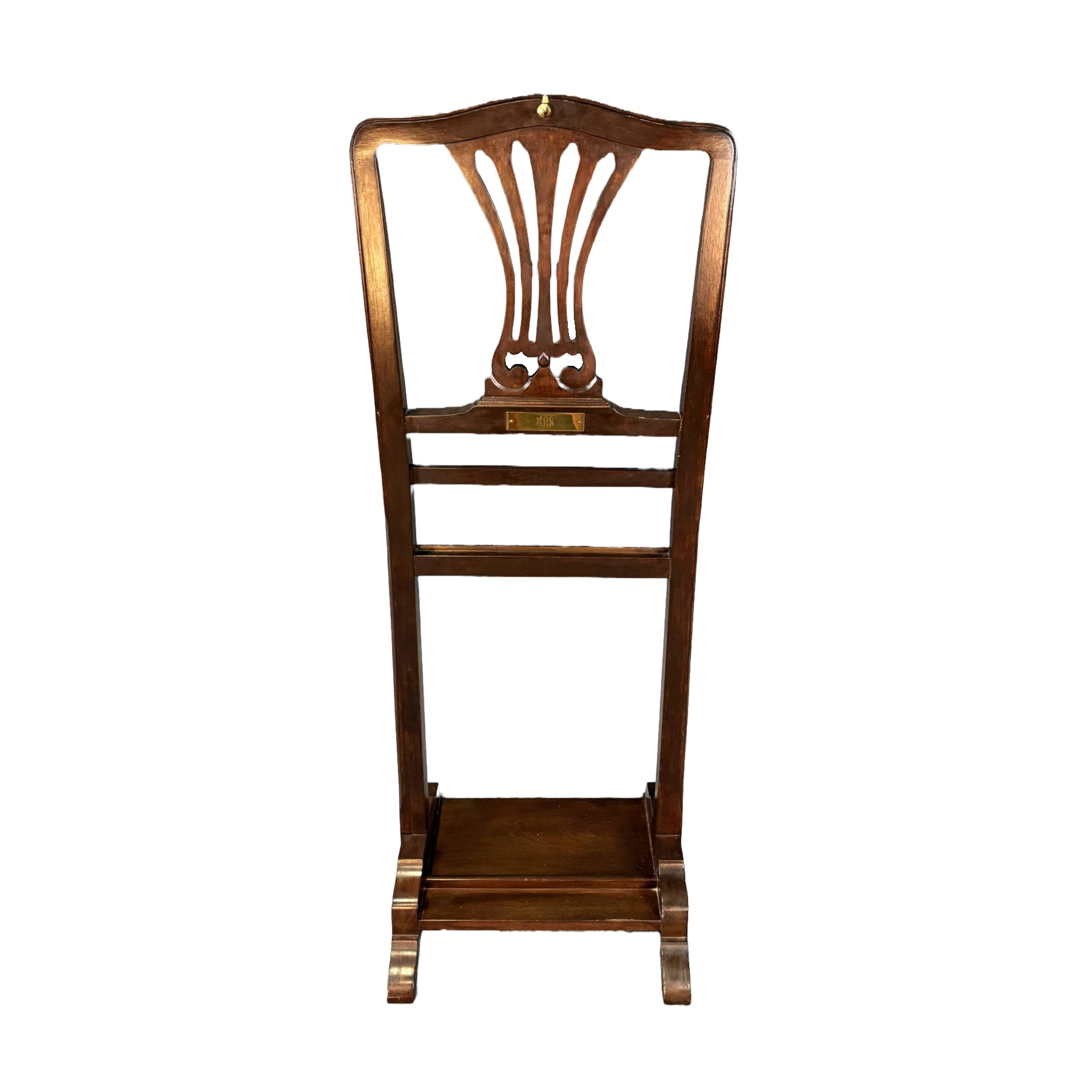 Vintage Solid Mahogany Valet Stand Vintage Solid Mahogany Valet Stand