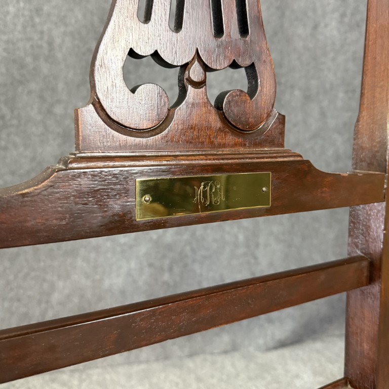 Vintage Solid Mahogany Valet Stand Vintage Solid Mahogany Valet Stand