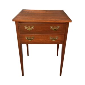 Solid Mahogany Two Drawer Side Table