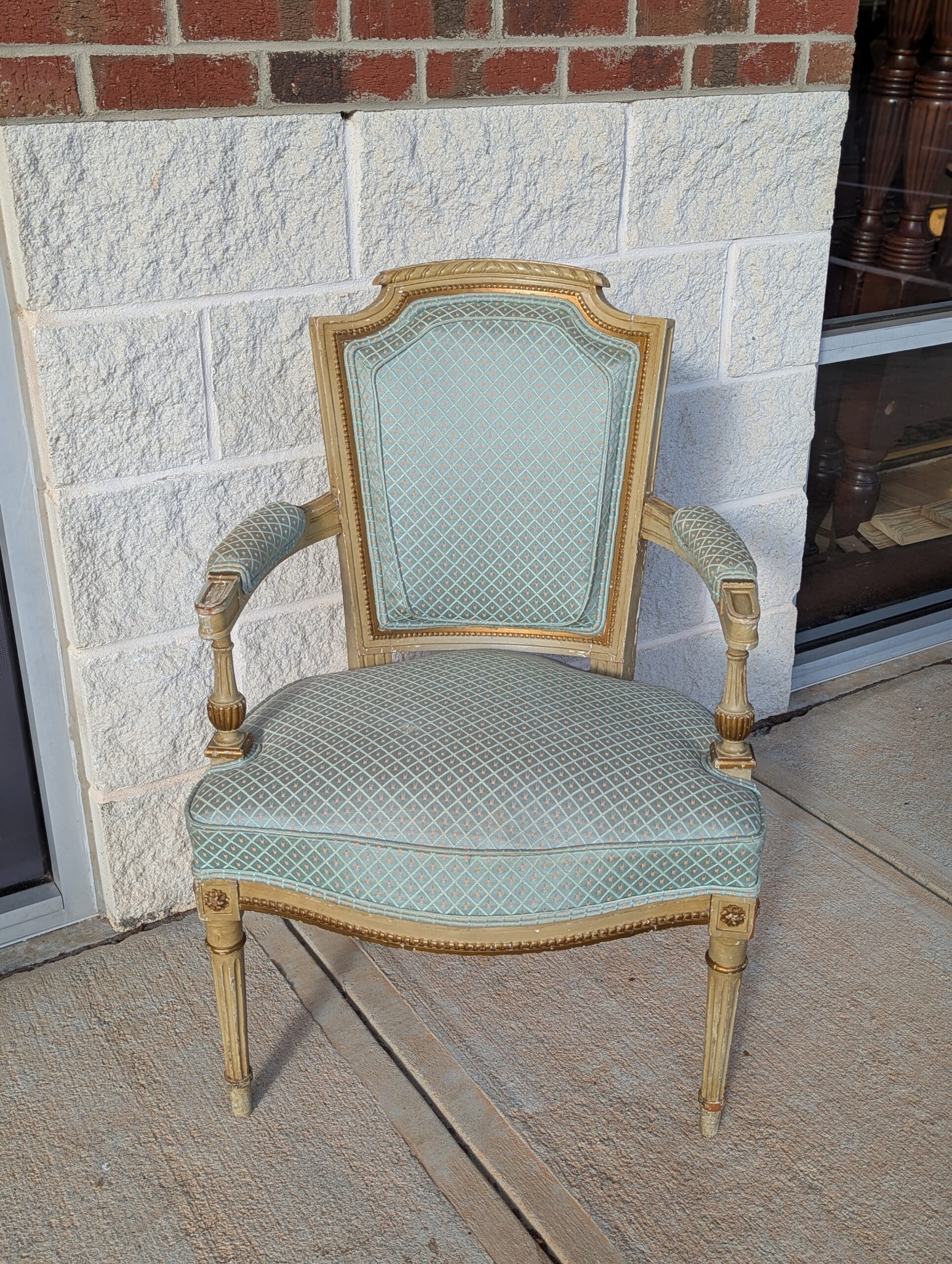 Pair Of Louis XVI Style Armchairs Pair Of Louis XVI Style Armchairs
