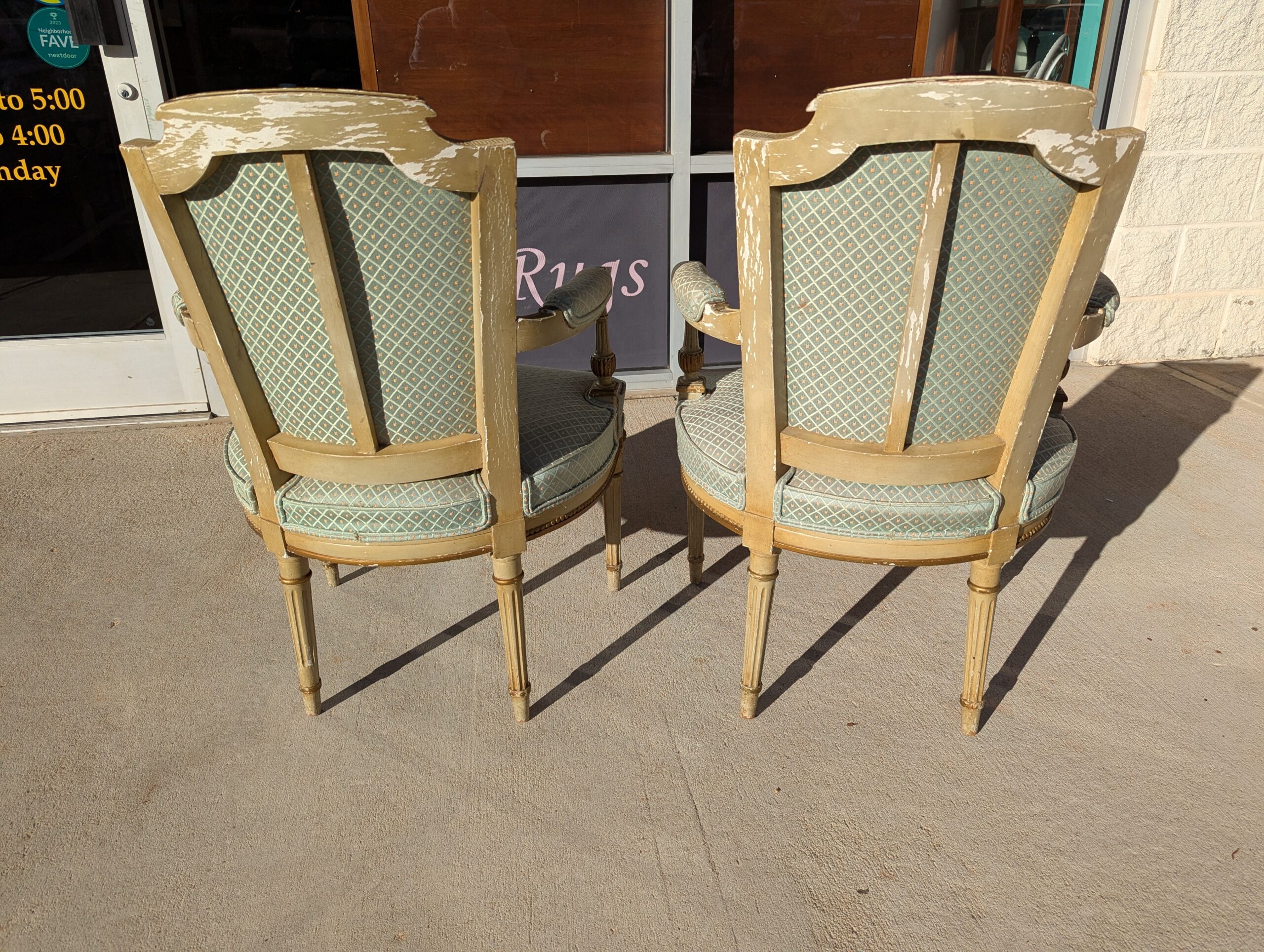 Pair Of Louis XVI Style Armchairs Pair Of Louis XVI Style Armchairs