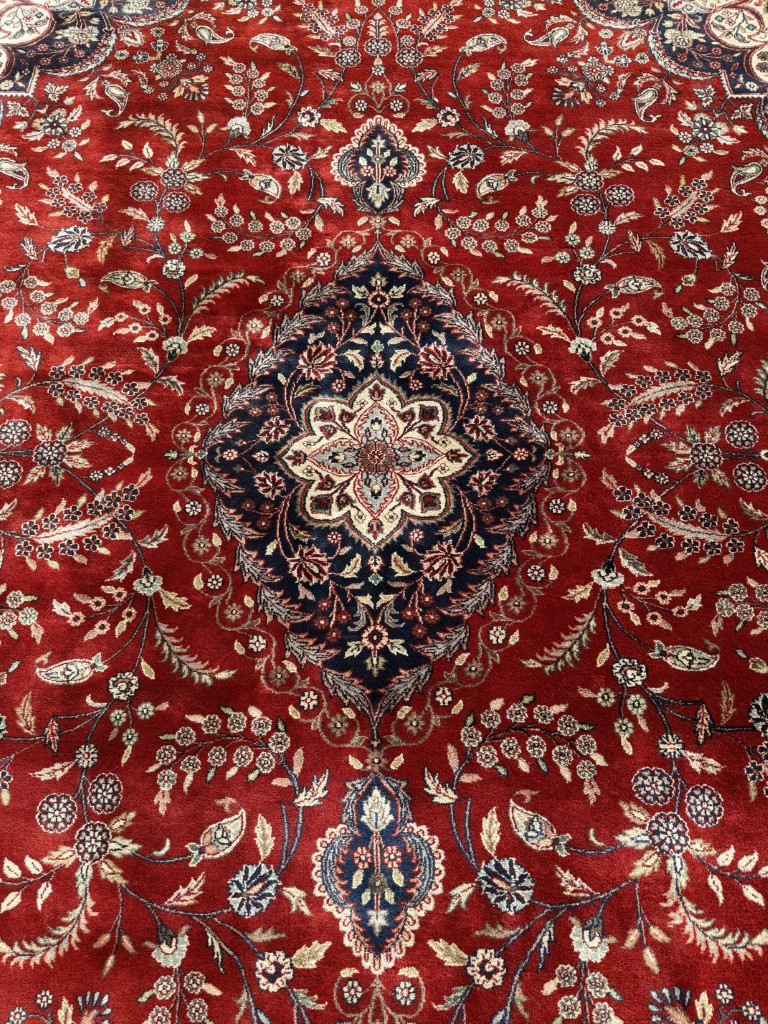 9x13 Hand-Knotted Kasha Style Area Rug 9x13 Hand-Knotted Kasha Style Area Rug