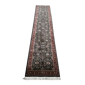 3x13 Hand-Knotted Kashan Style Runner