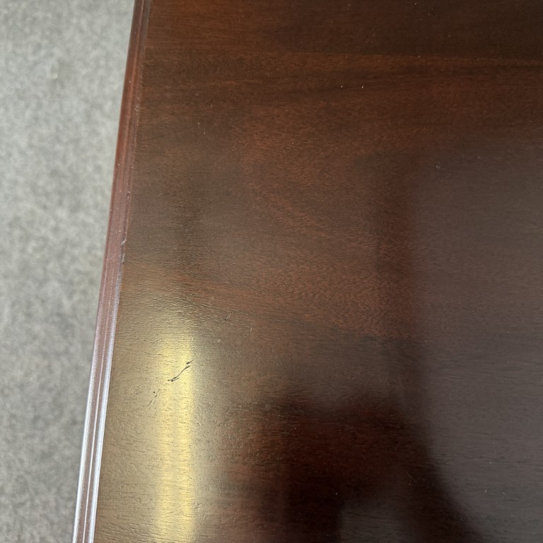 Solid Cherry Chippendale-Style Side Table with Drawer Solid Cherry Chippendale-Style Side Table with Drawer