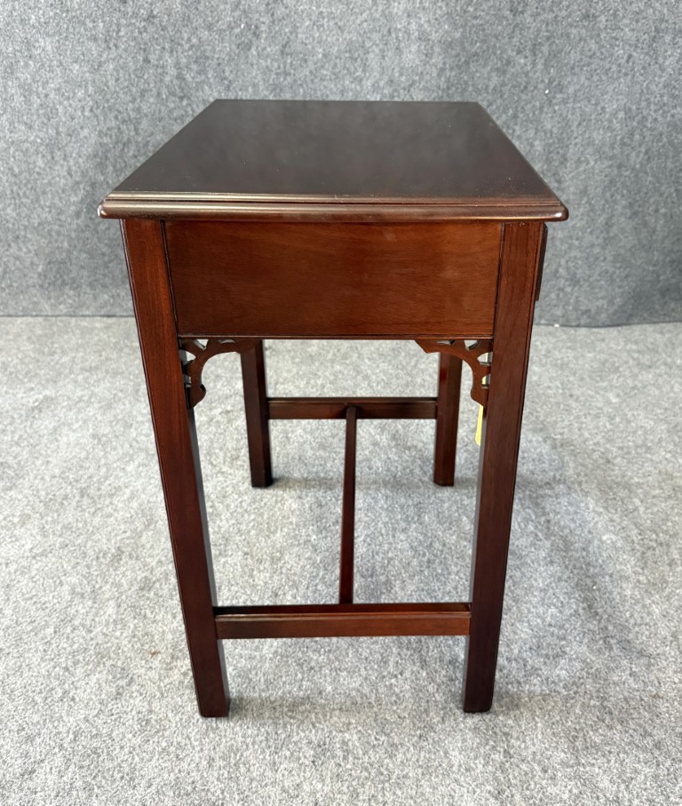Solid Cherry Chippendale-Style Side Table with Drawer Solid Cherry Chippendale-Style Side Table with Drawer