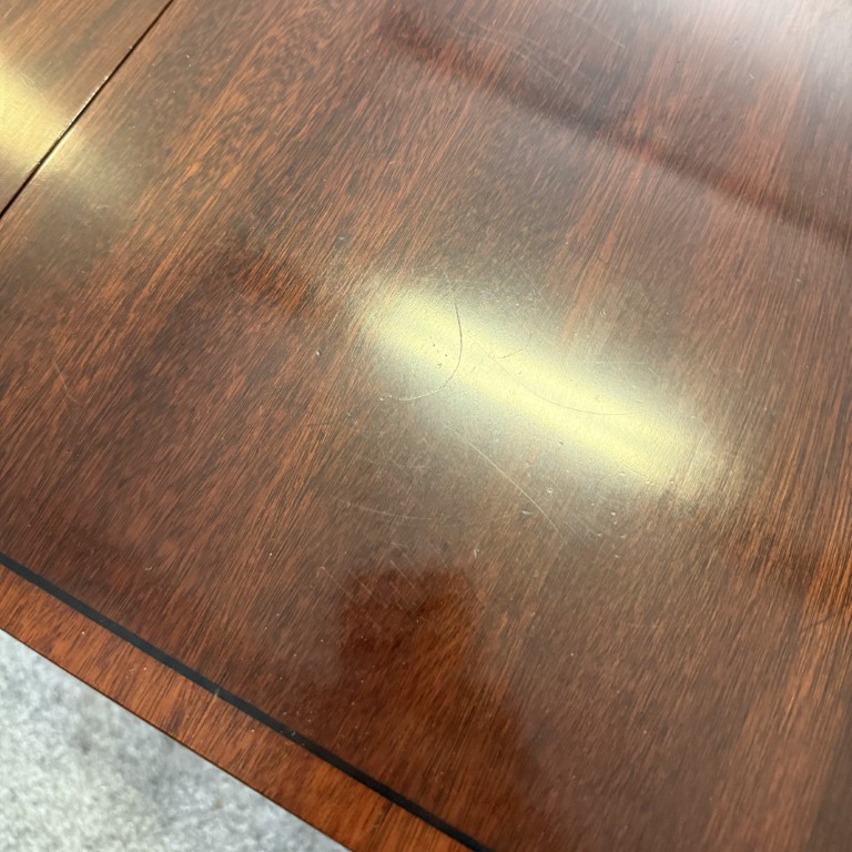 Pair of Henkel Harris Banded Top Solid Mahogany End Tables Model No. 5408 Pair of Henkel Harris Banded Top Solid Mahogany End Tables Model No. 5408