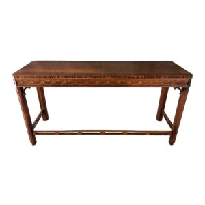 Chippendale Style Banded Mahogany Sofa Table