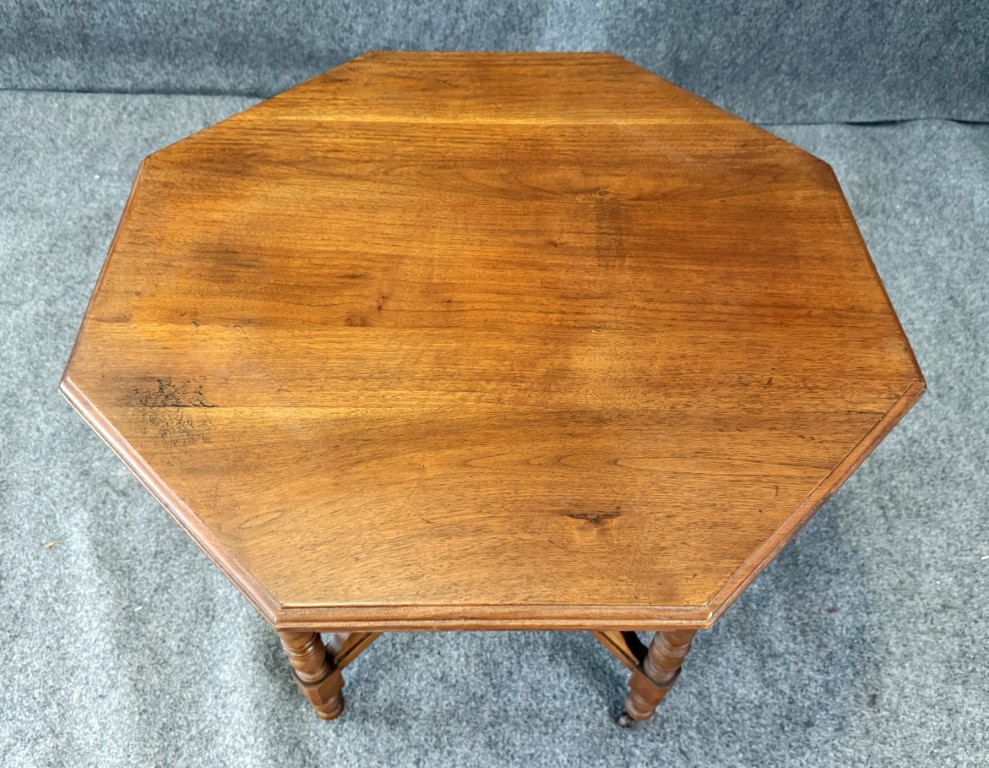 c1880s Eastlake Solid Mahogany Octagonal Center Table c1880s Eastlake Solid Mahogany Octagonal Center Table
