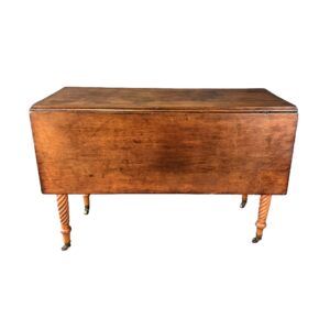 19th Century Solid Oak Drop-Leaf Table