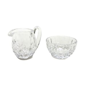 Waterford Lismore Crystal Miniature Creamer and Open Sugar