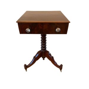 19th Century Mahogany One Drawer Stand