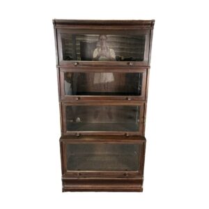 c1900 Oak Four Stack Barrister Bookcase