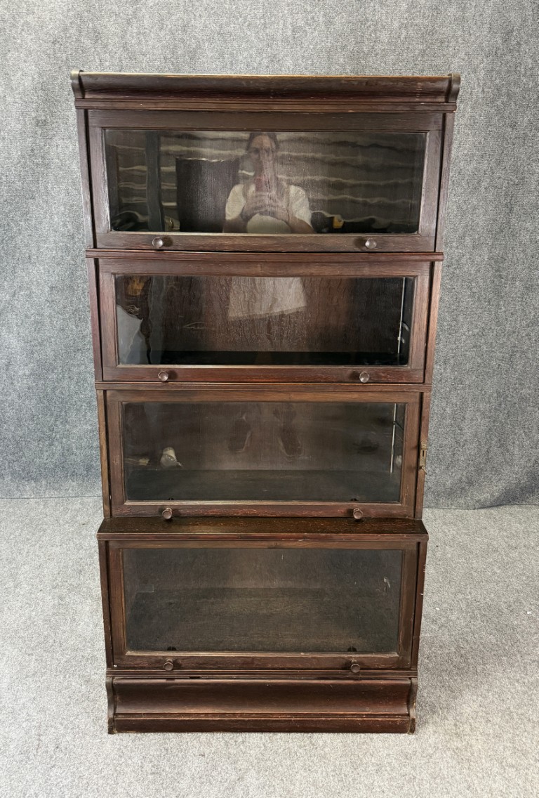c1900 Oak Four Stack Barrister Bookcase c1900 Oak Four Stack Barrister Bookcase