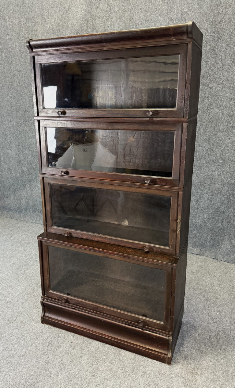c1900 Oak Four Stack Barrister Bookcase c1900 Oak Four Stack Barrister Bookcase