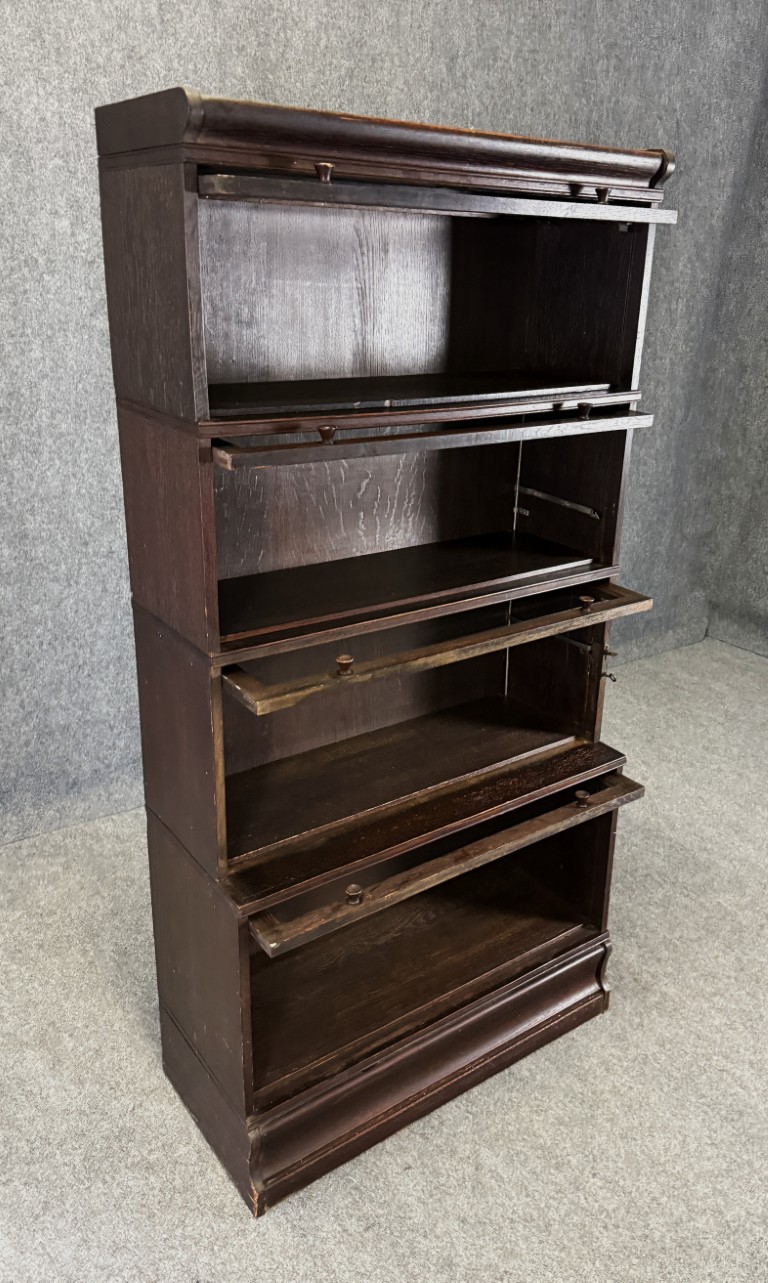 c1900 Oak Four Stack Barrister Bookcase c1900 Oak Four Stack Barrister Bookcase