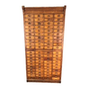 c1900 80 Drawer Amberg's Imperial Letter File Cabinet