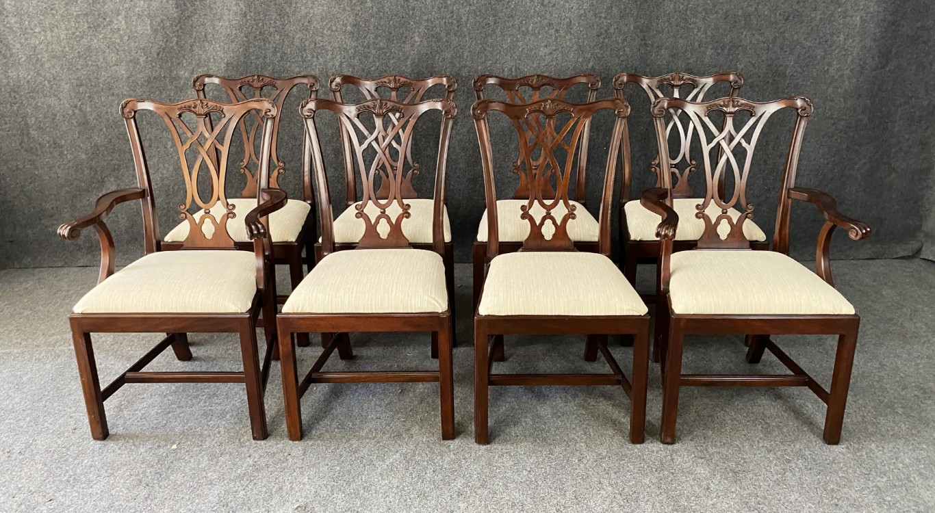 Henkel Harris 9 Piece Mahogany Dining Set Models No. 2207 & 107 Henkel Harris 9 Piece Mahogany Dining Set Models No. 2207 & 107