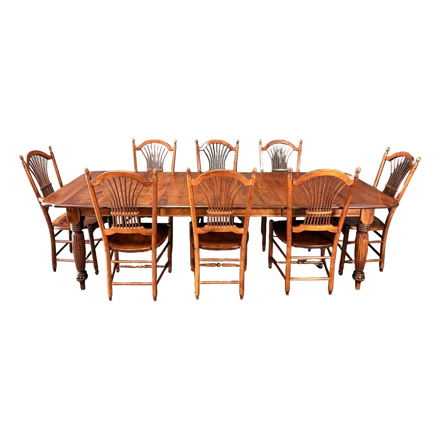 9 Piece Nichols & Stone Dining Set with Two Leaves 9 Piece Nichols & Stone Dining Set with Two Leaves