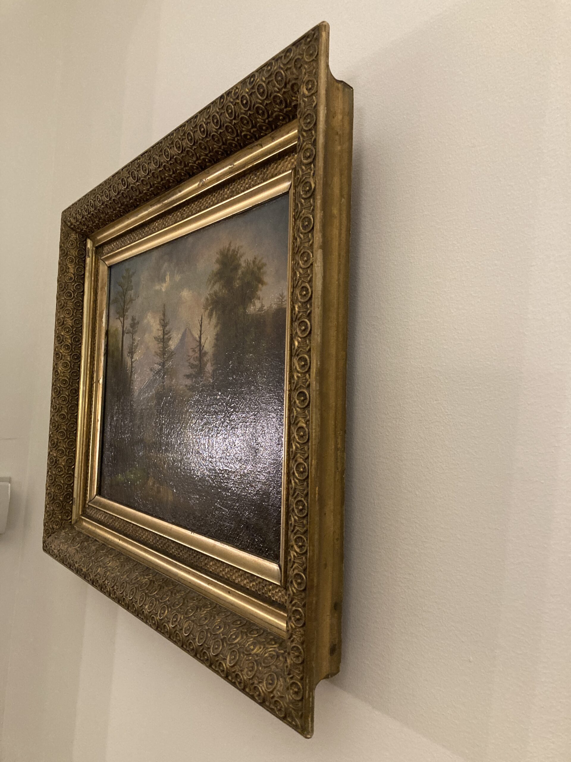 Original 19th Century Hudson Valley School Oil on Canvas Landscape Painting Original 19th Century Hudson Valley School Oil on Canvas Landscape Painting