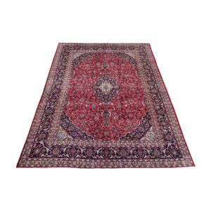 10x13 Hand-Knotted Persian Kashan Rug