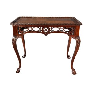 Wellington Hall Flamed Mahogany Foyer Table