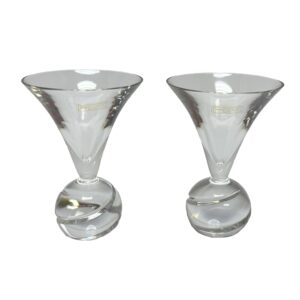 Pair of Diablo by Saint Louis Vodka Glasses New in Box