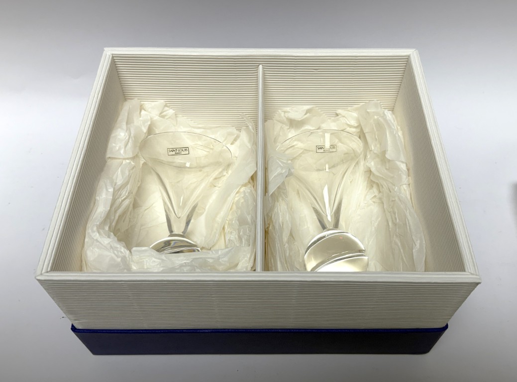 Pair of Diablo by Saint Louis Vodka Glasses New in Box Pair of Diablo by Saint Louis Vodka Glasses New in Box