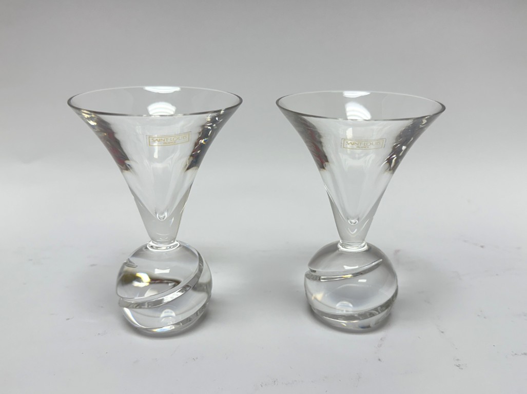 Pair of Diablo by Saint Louis Vodka Glasses New in Box Pair of Diablo by Saint Louis Vodka Glasses New in Box