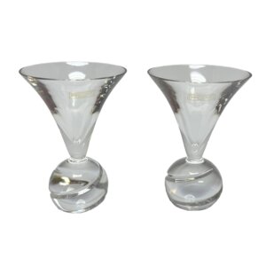 Pair of Diablo by Saint Louis Vodka Glasses New in Box