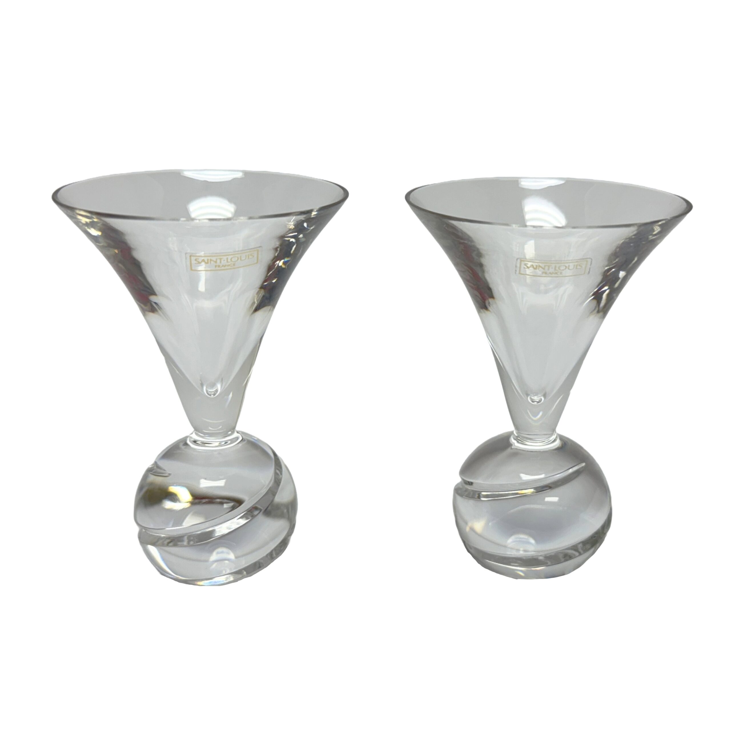 Pair of Diablo by Saint Louis Vodka Glasses New in Box Pair of Diablo by Saint Louis Vodka Glasses New in Box